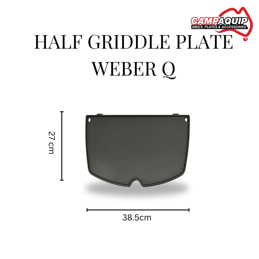 Half Plate Combo: Weber Q Half Grill and Half Plate (Suits Classic 1st & 2nd Gen) - HC200