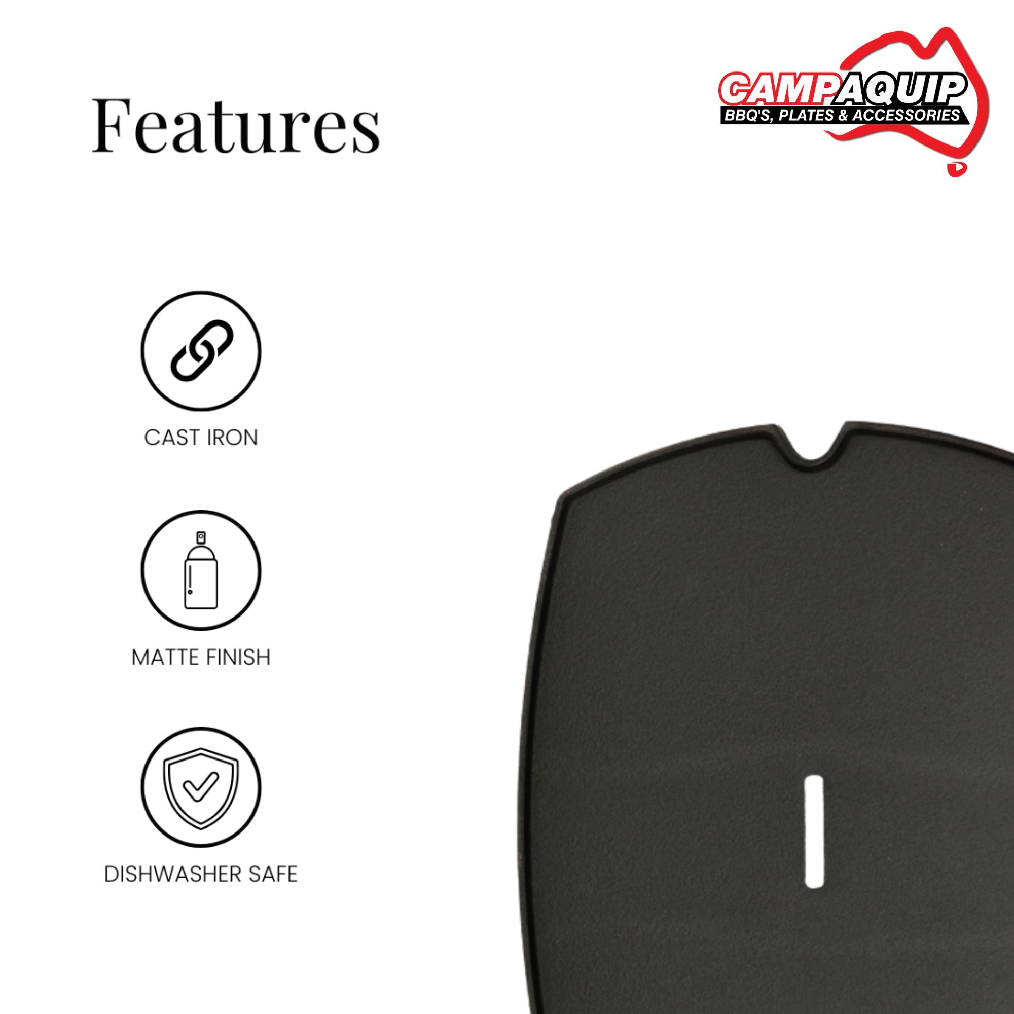 Barbeque Full Griddle Plate for Weber Baby Q - 60001
