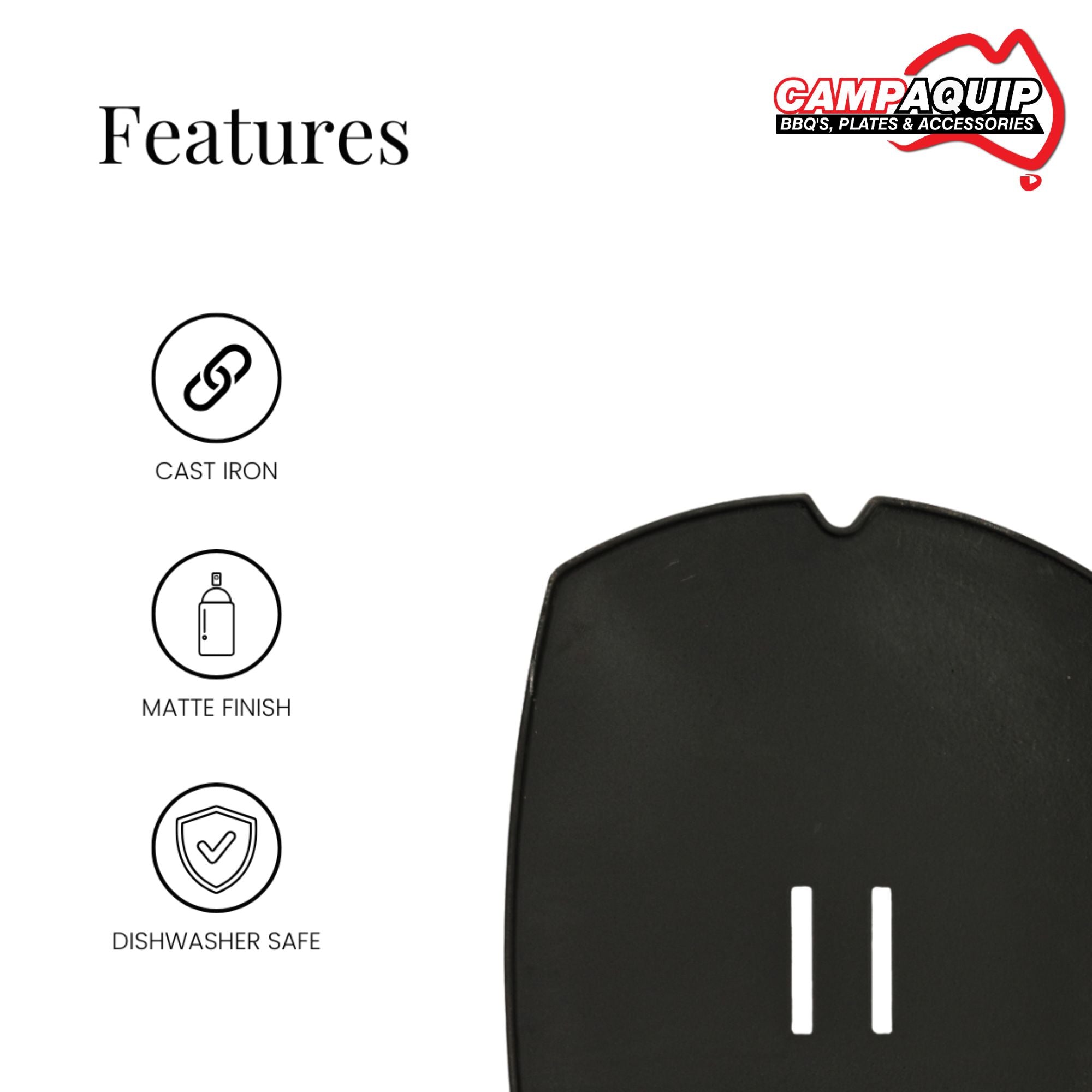 Barbeque Full Griddle Plate for Weber Family Q - 60003