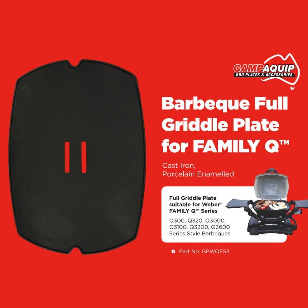 Barbeque Full Griddle Plate for Weber Family Q - 60003