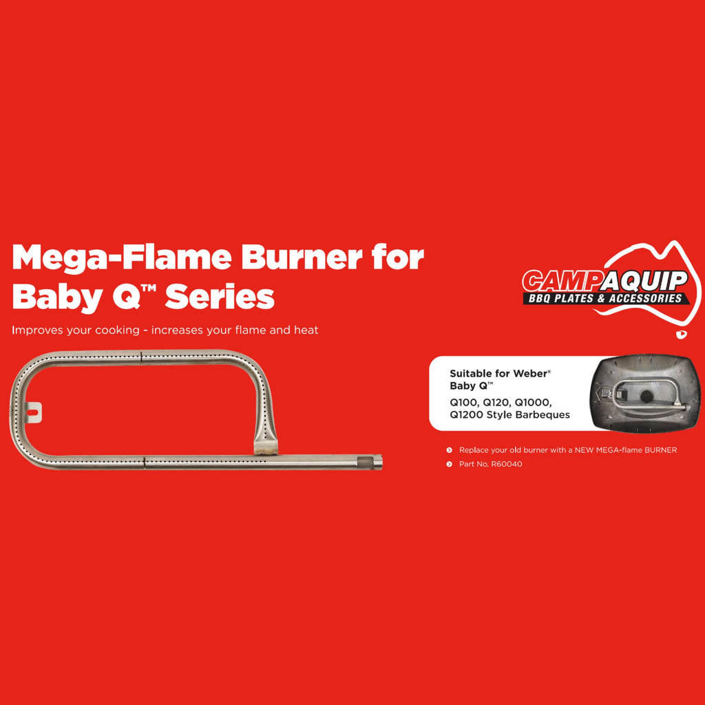 Mega-Flame Burner for Weber Baby Q - 60040