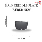 Half Griddle Plate for Weber Q N (Q2000N, Q2200N, Q2600N+, Q2800N+) - 60043