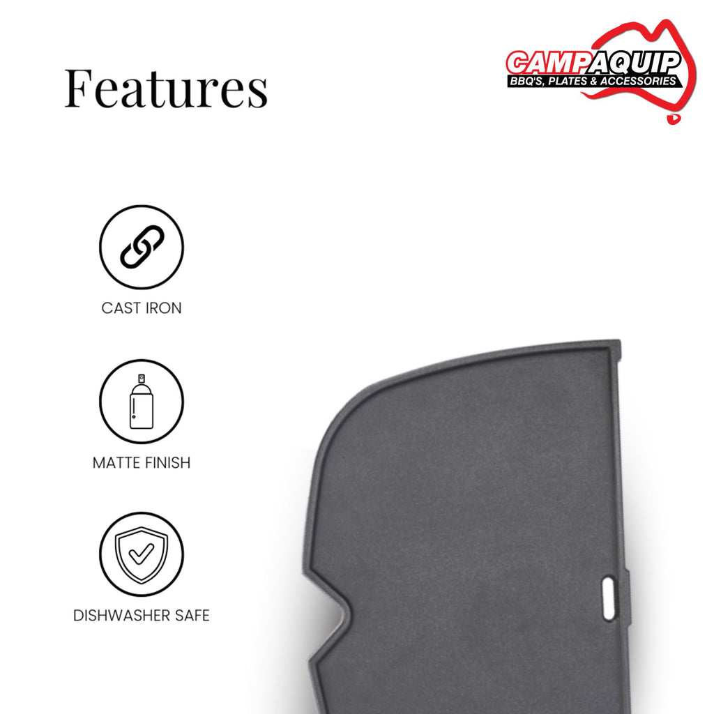 Half Griddle Plate for Weber Baby Q N (Q1000N, Q1200N) - 60061