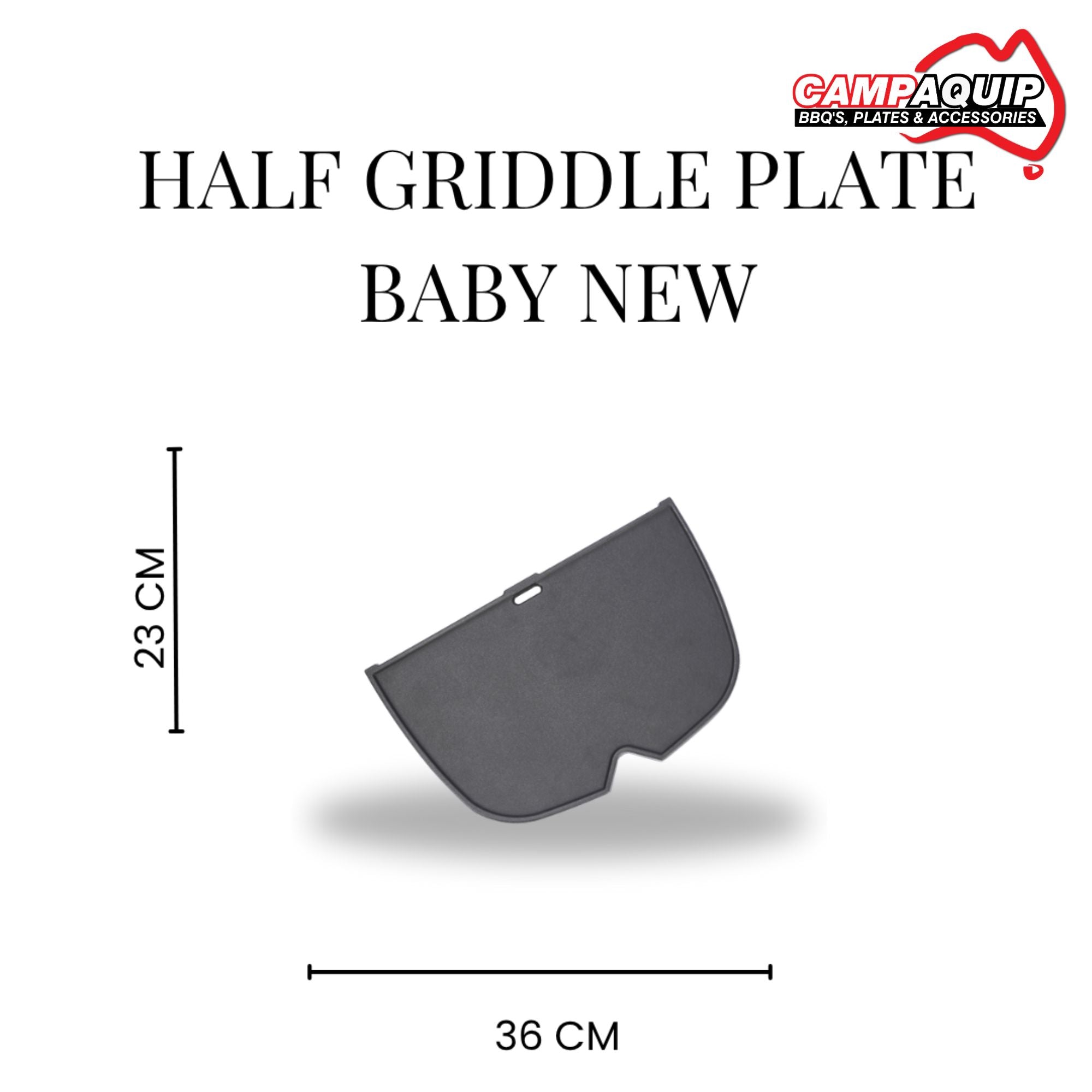 Half Griddle Plate for Weber Baby Q N (Q1000N, Q1200N) - 60061