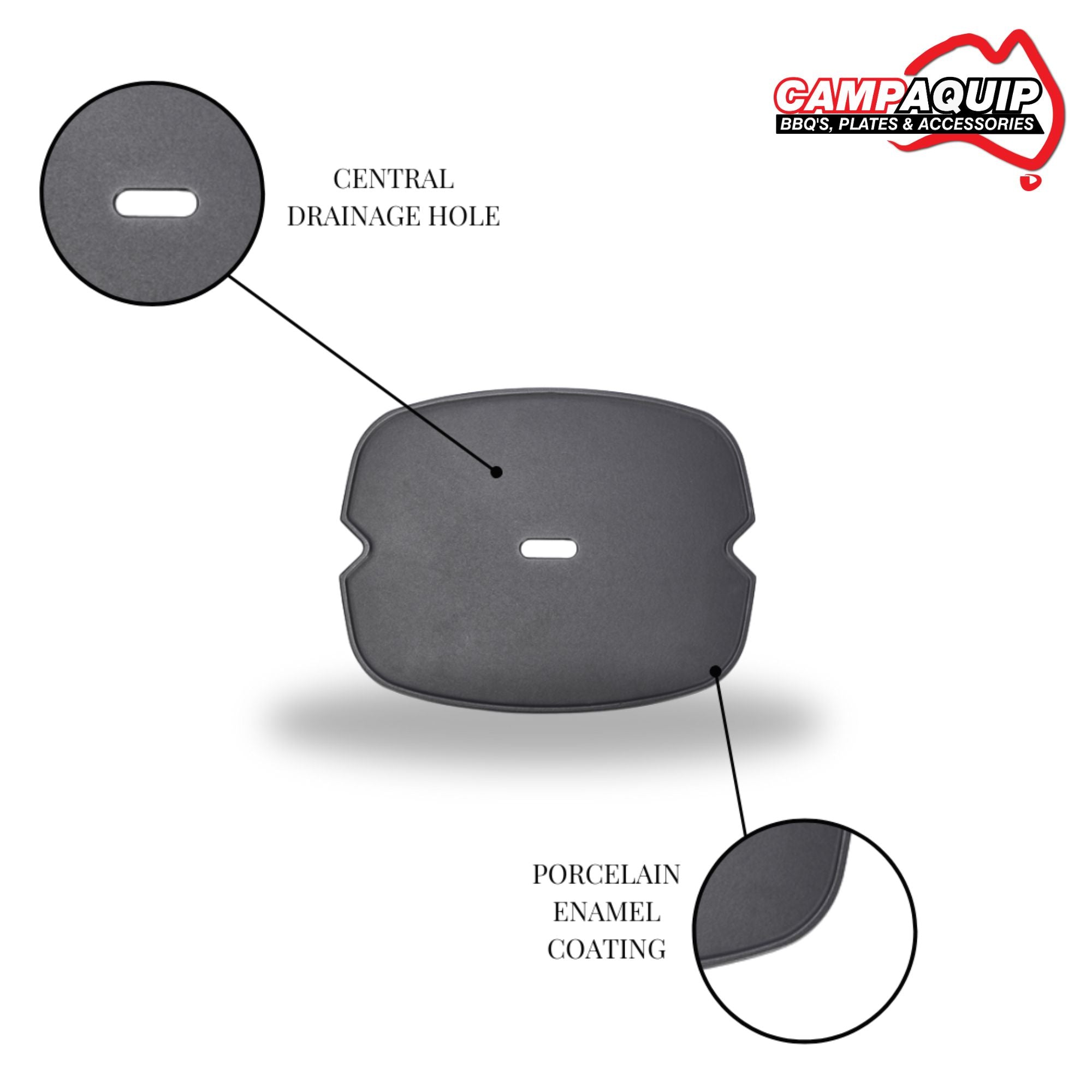 Full Griddle Plate for Weber BABY Q N Series BBQ - 60062