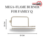 Mega-Flame Burner for Weber Family Q - 65032