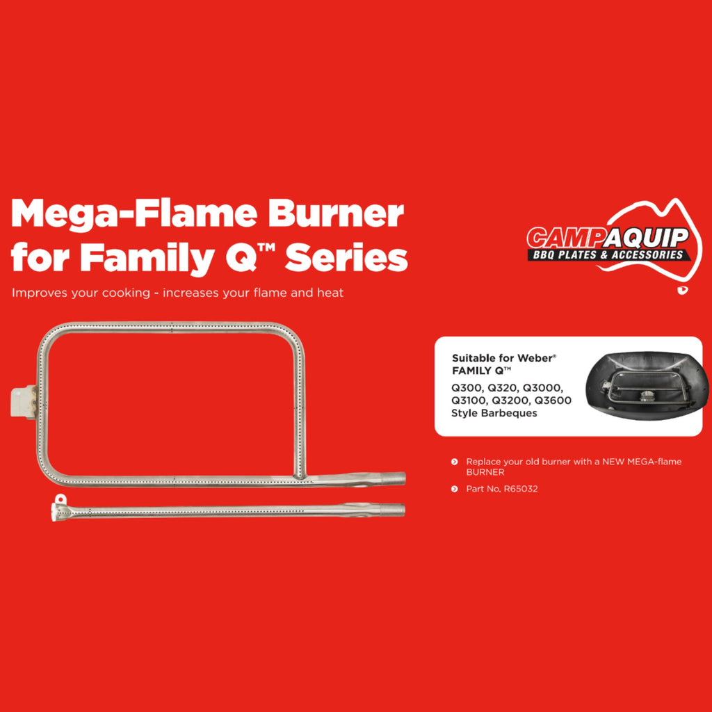 Mega-Flame Burner for Weber Family Q - 65032