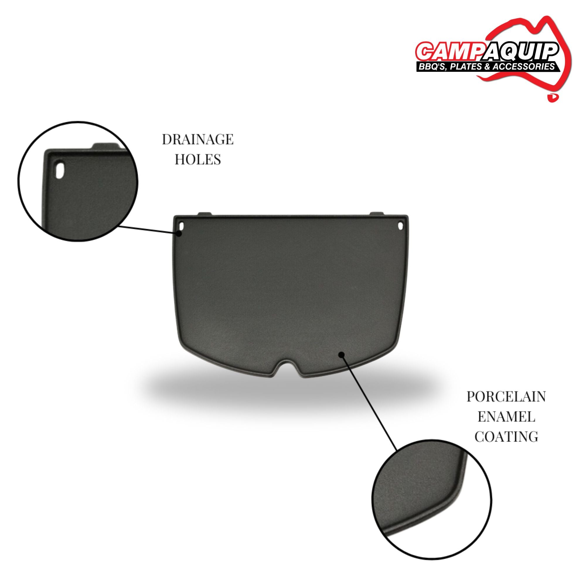 Barbeque Half Griddle Plate for Weber Baby Q - 6558