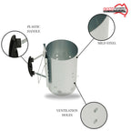 Mega-Heat Charcoal Chimney Starter - 7416