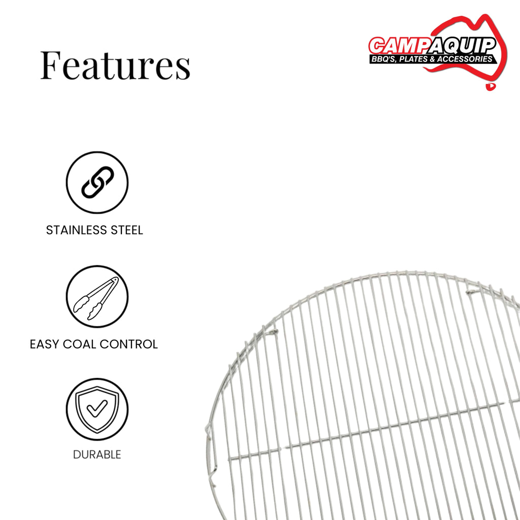 Stainless Steel Grill with Hinged Section - 7436