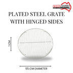 Stainless Steel Grill with Hinged Section - 7436