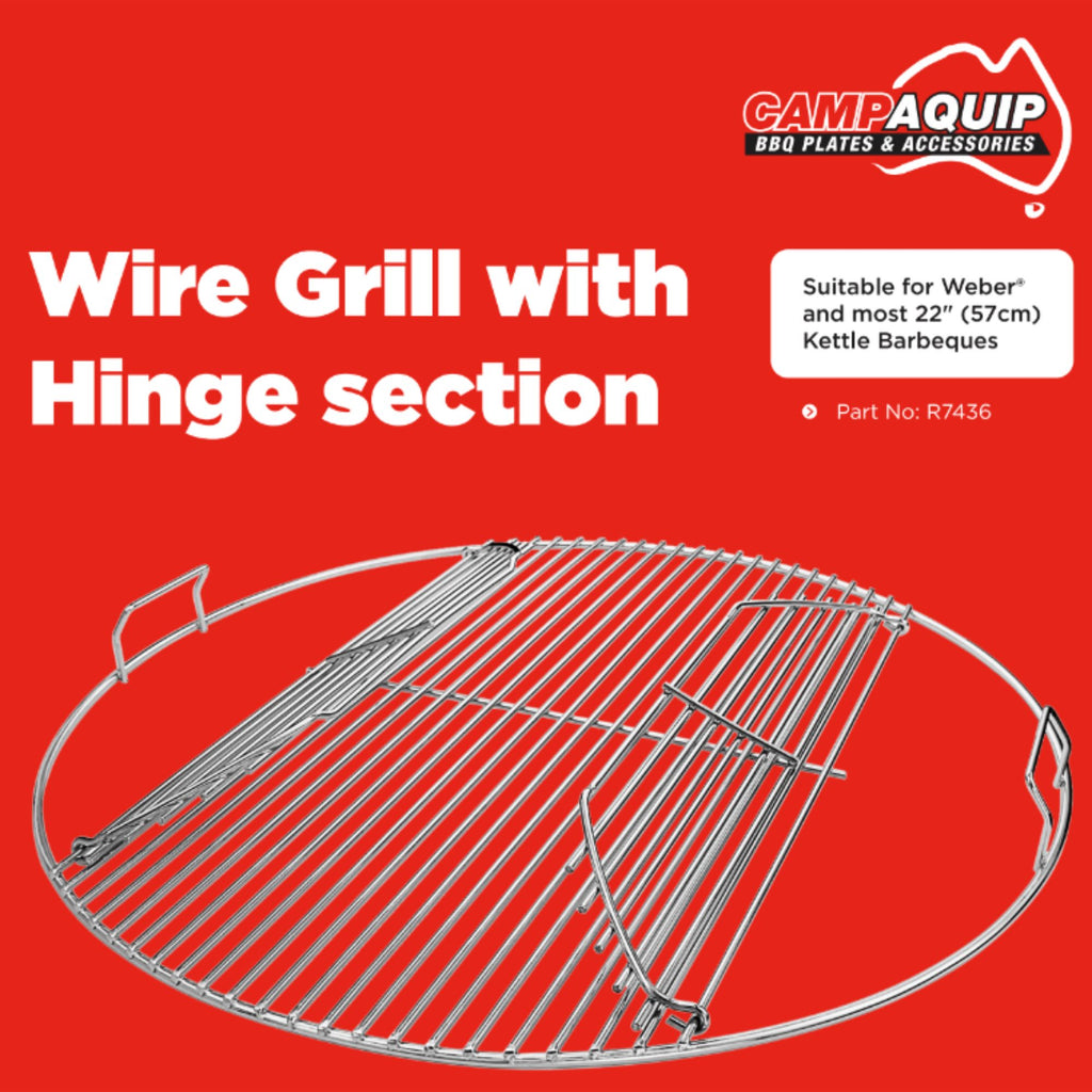 Stainless Steel Grill with Hinged Section - 7436