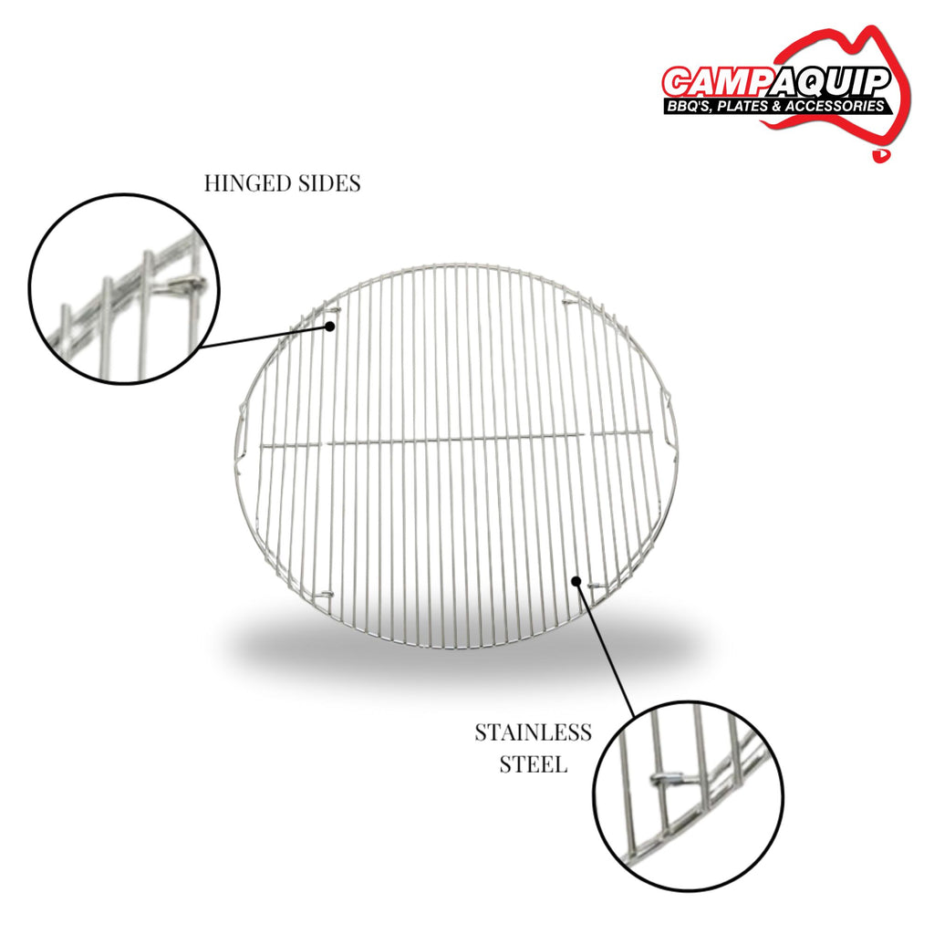 Stainless Steel Grill with Hinged Section - 7436