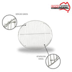 Stainless Steel Grill with Hinged Section - 7436