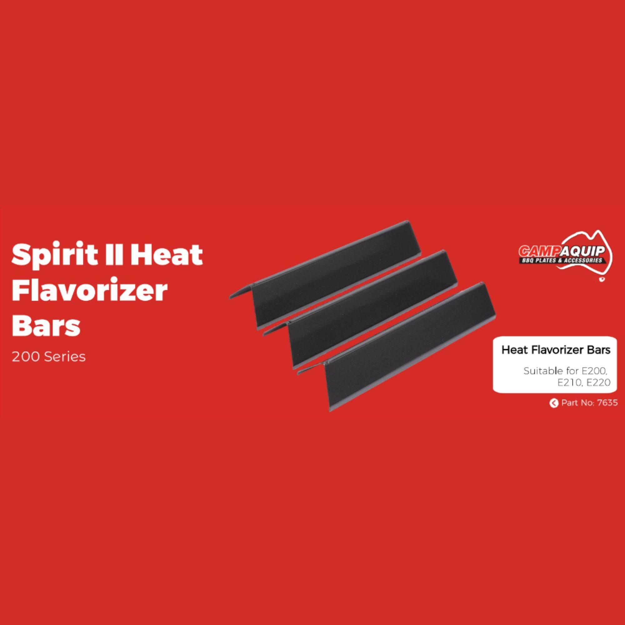 Heat Flavorizer Bars for Weber Spirit II - E200 Series (Set of 3)  - 7635