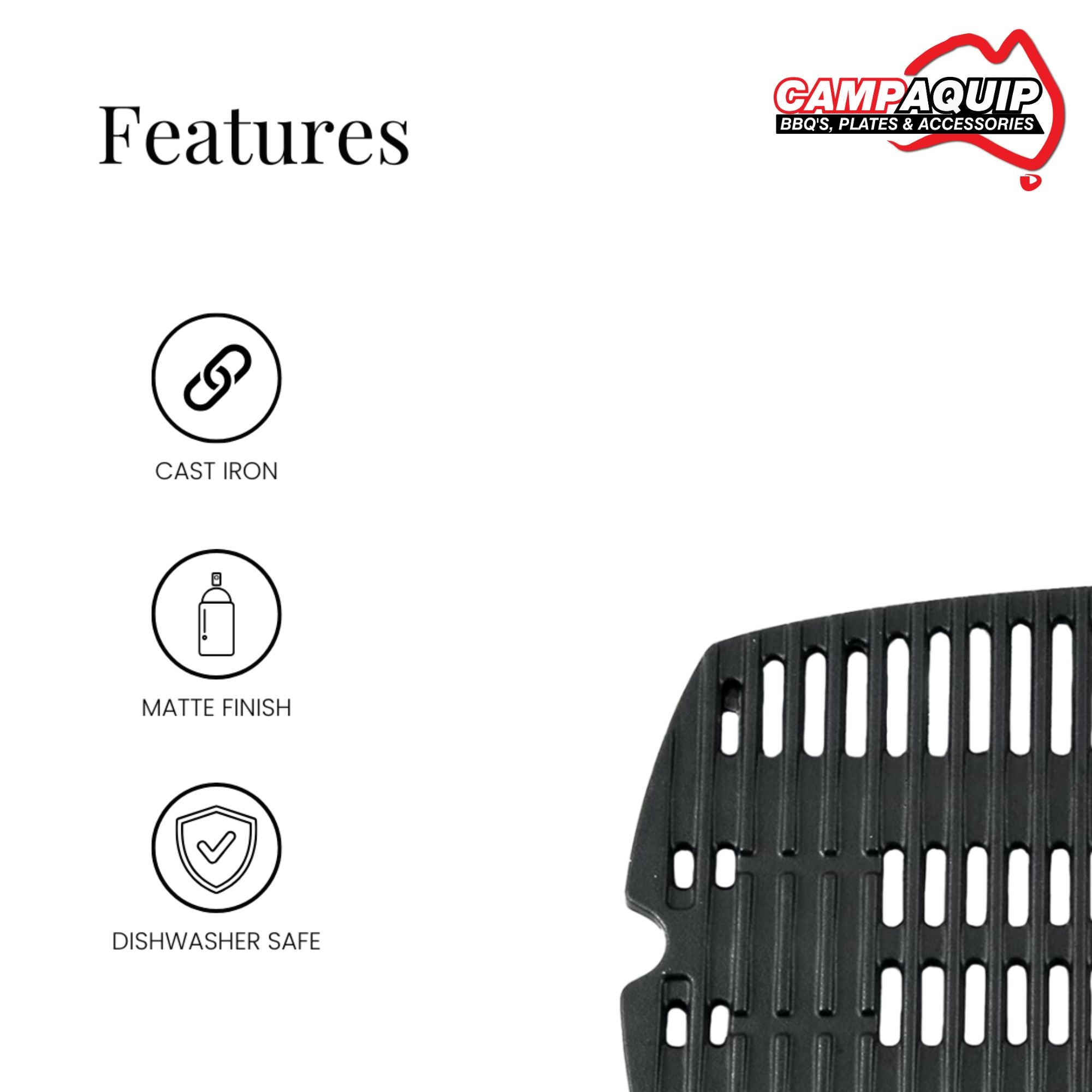 BBQ Half Grill for Weber Q Single - 7645_1