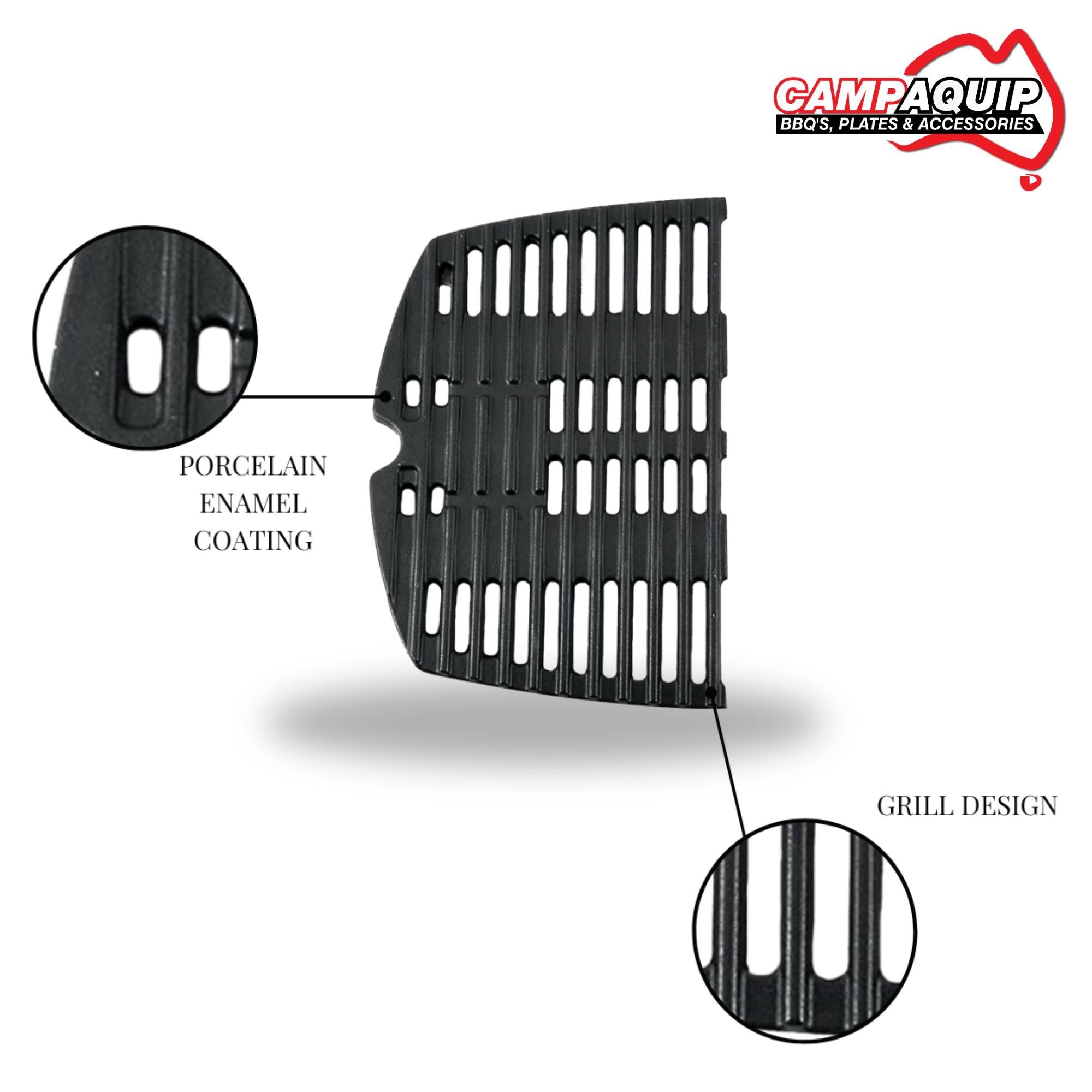BBQ Half Grill for Weber FAMILY Q Single - 7646_1