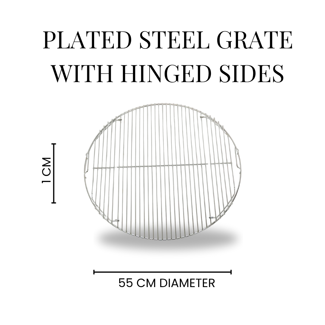 Deluxe: Charcoal Holder, Starter, Grate, Shelf - DELUXE001