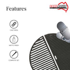Halfmoon Plate Set | For Weber Kettle BBQ 22-Inch/57cm | Cast Iron Grill & Griddle