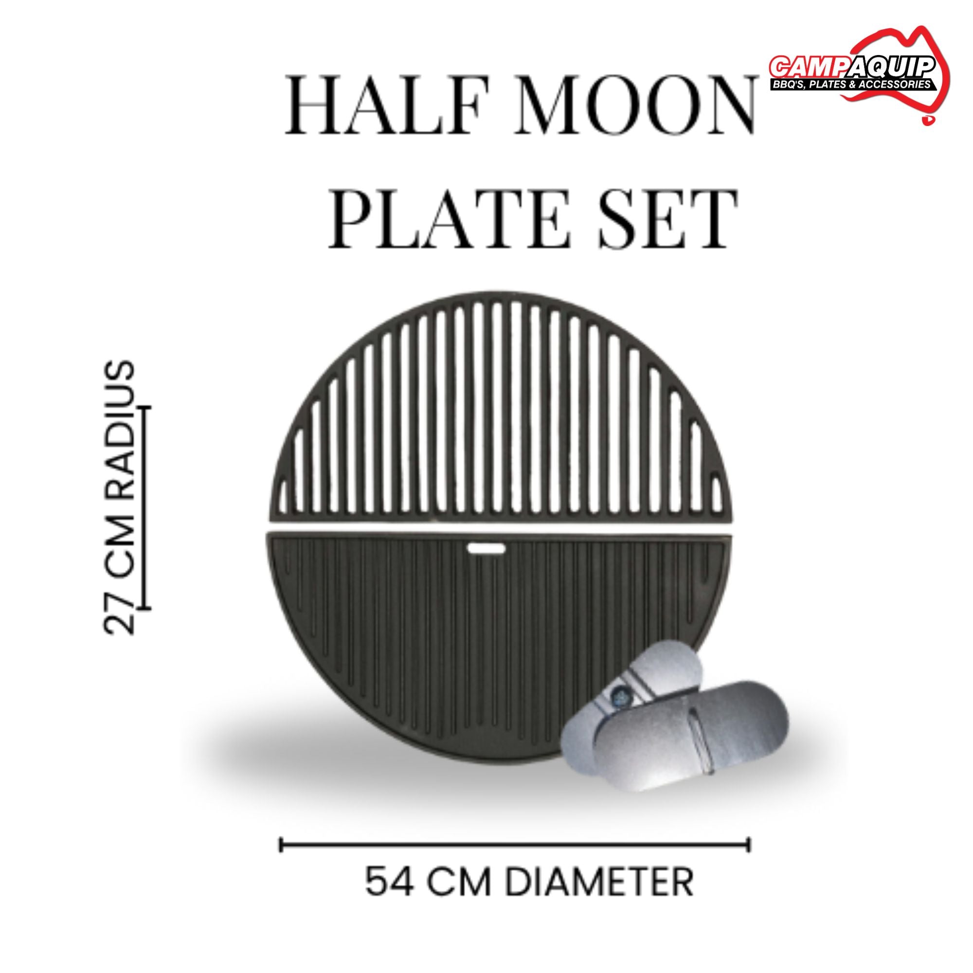 22" Halfmoon Plate Set - HMKFS2P