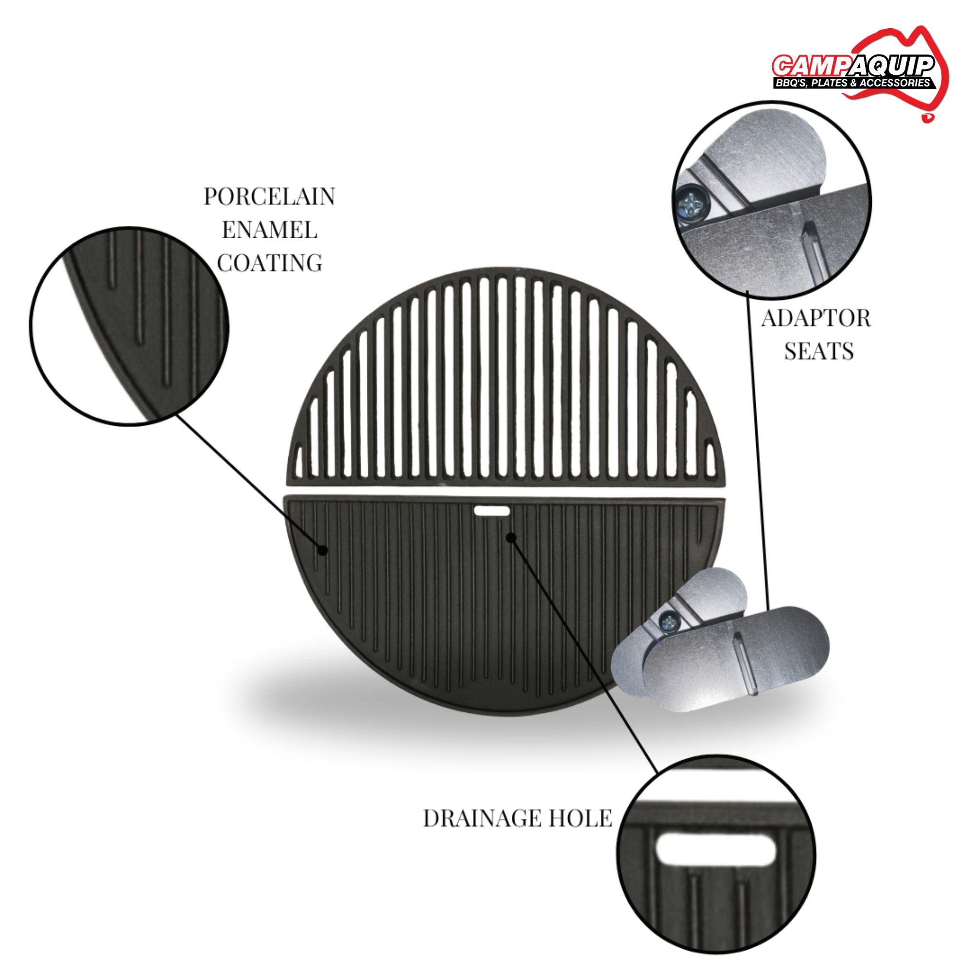 22" Halfmoon Plate Set - HMKFS2P