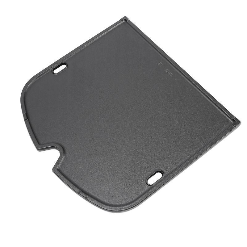 cast iron porcelain enamel coated half griddle plate for weber BBQ traveler