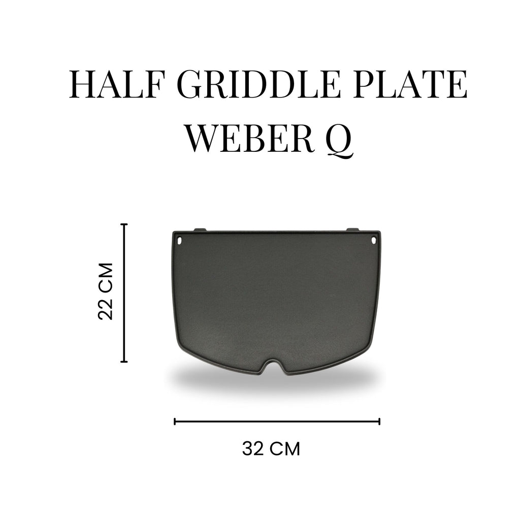 Half Plate Combo: Weber Q Half Grill and Half Plate -HC200