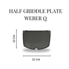 Half Plate Combo: Weber Q Half Grill and Half Plate -HC200
