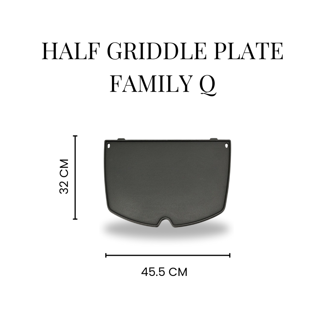 Half Plate Combo: Weber Family Q Half Grill and Half Plate - HC300