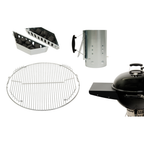 Deluxe: Charcoal Holder, Starter, Grate, Shelf - DELUXE001