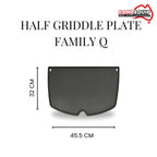 Barbeque Half Griddle Plate for Weber Family Q - 6506