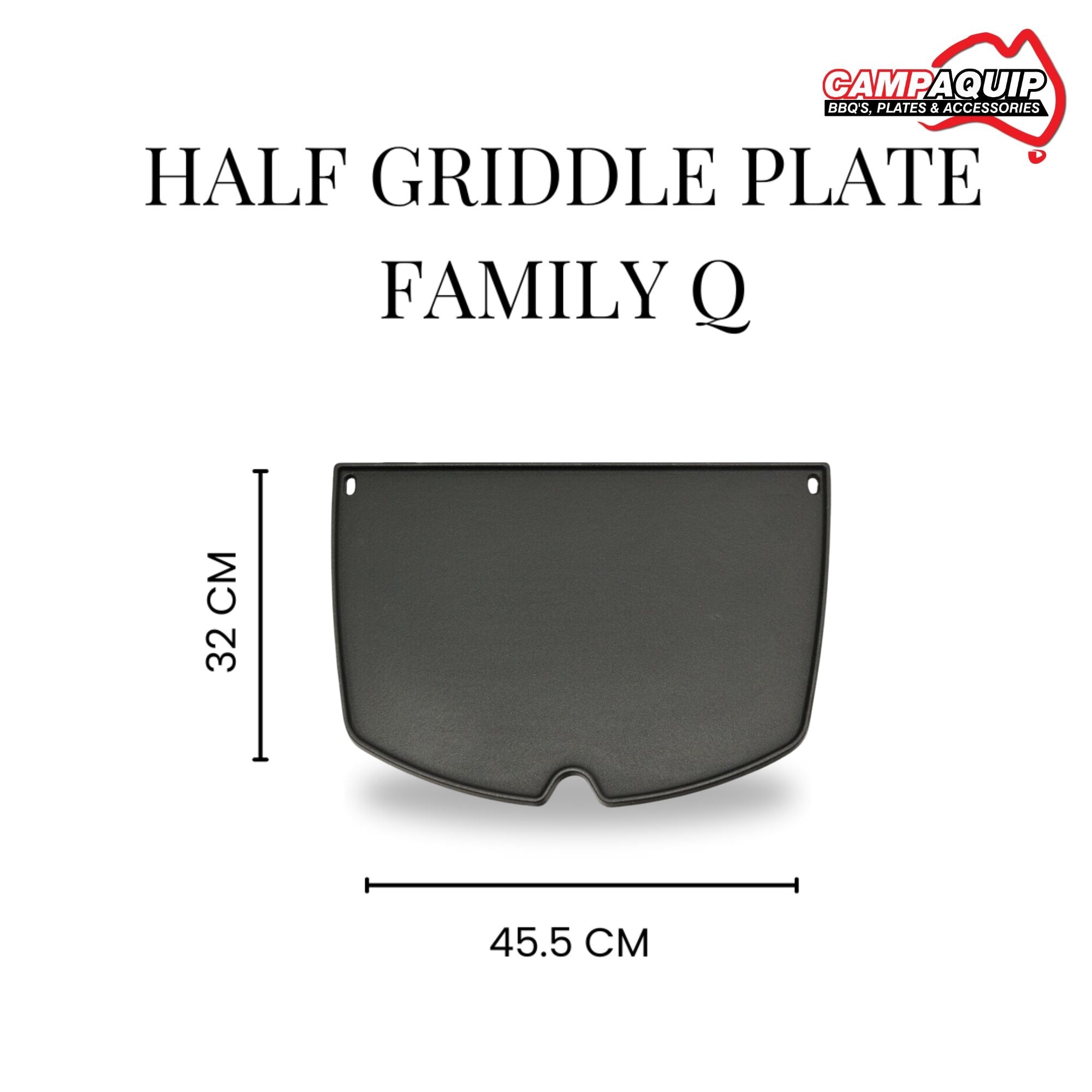 Barbeque Half Griddle Plate for Weber Family Q - 6506